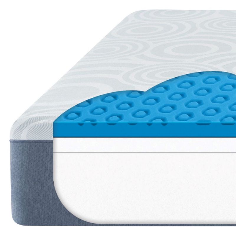 Serta Perfect Sleeper Nestled Night 10 Medium Firm Gel Memory Foam Mattress-In-A-Box