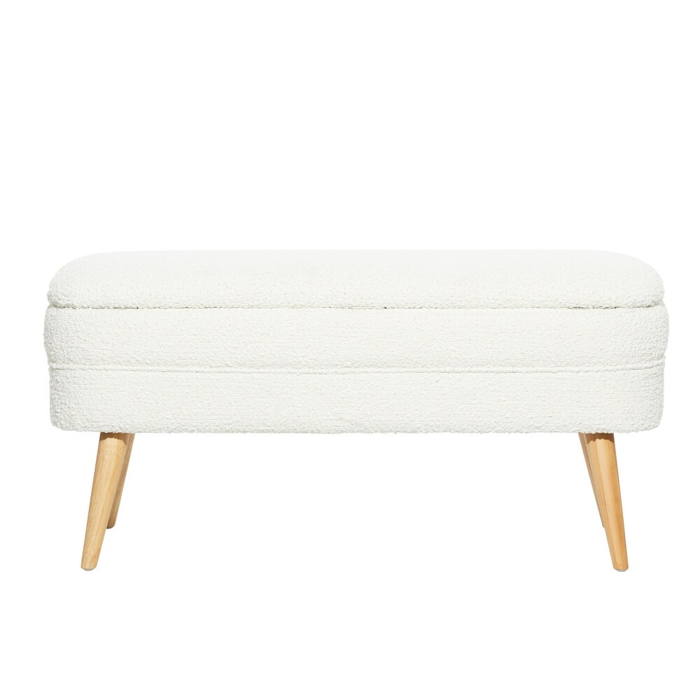 Wood Contemporary Storage Bench   40 x 16 x 19