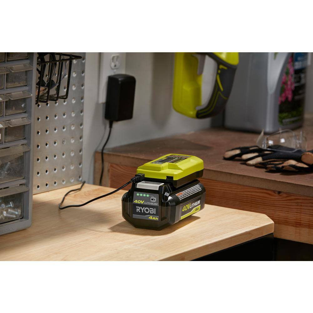 RYOBI 40V Lithium-Ion Charger with USB Port OP403A