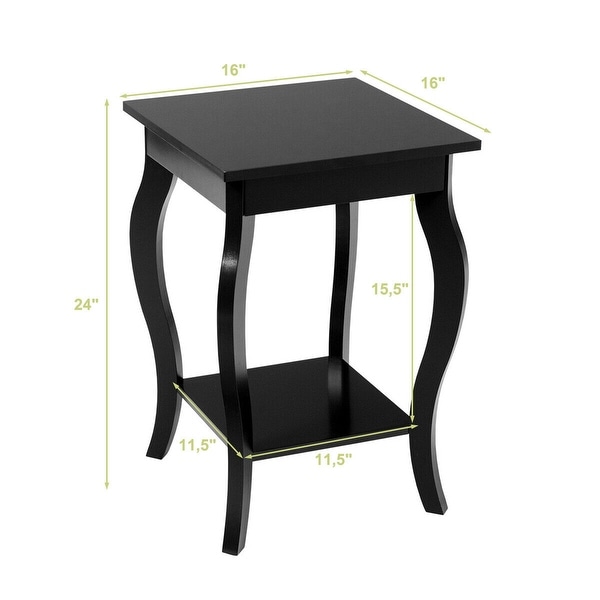 Gymax Accent Side Table Sofa End Table Nightstand Coffee Table w/ - See Details