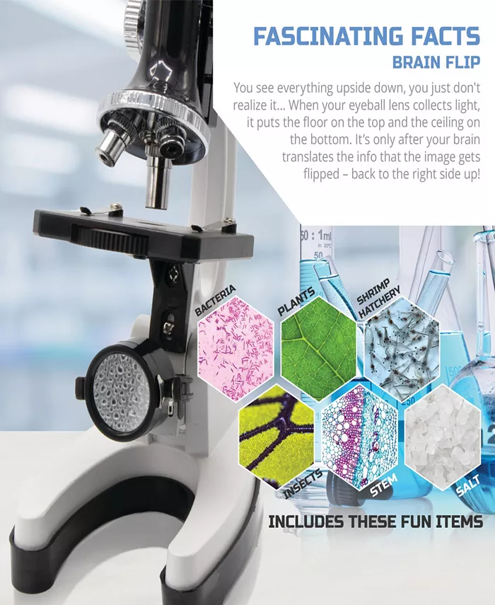 Discovery #MINDBLOWN 48 Piece Microscope Set with Case