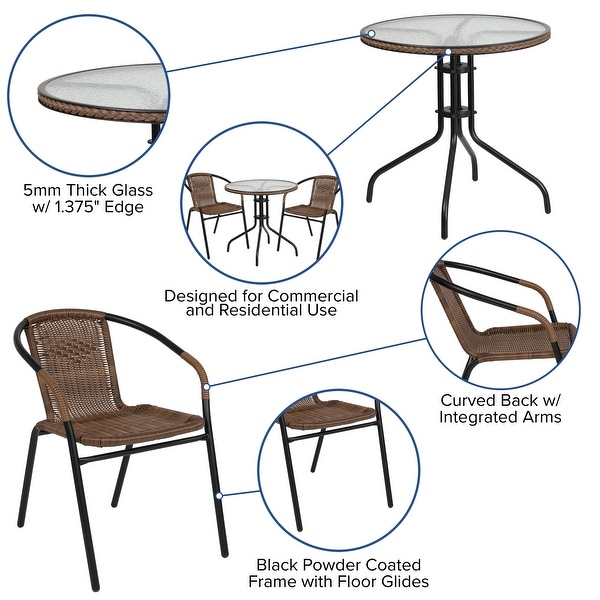 3piece Outdoor Table/Chair Set