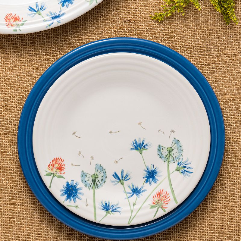 Fiesta Breezy Floral Luncheon Plate