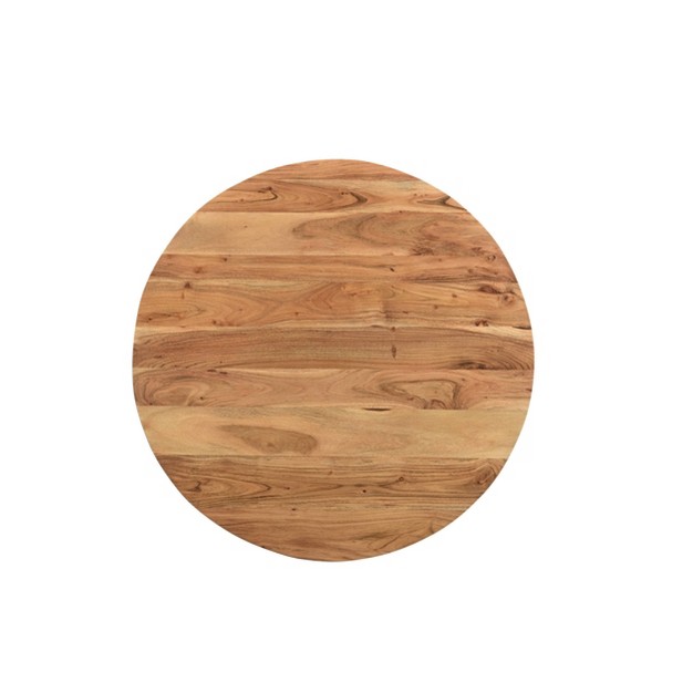 Finch Round Coffee Table In Acacia Wood Brown Timbergirl