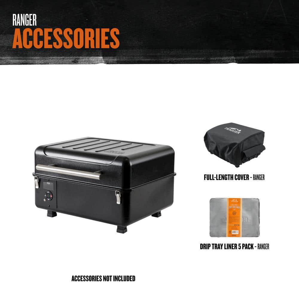 Traeger Ranger Pellet Grill and Smoker in Black