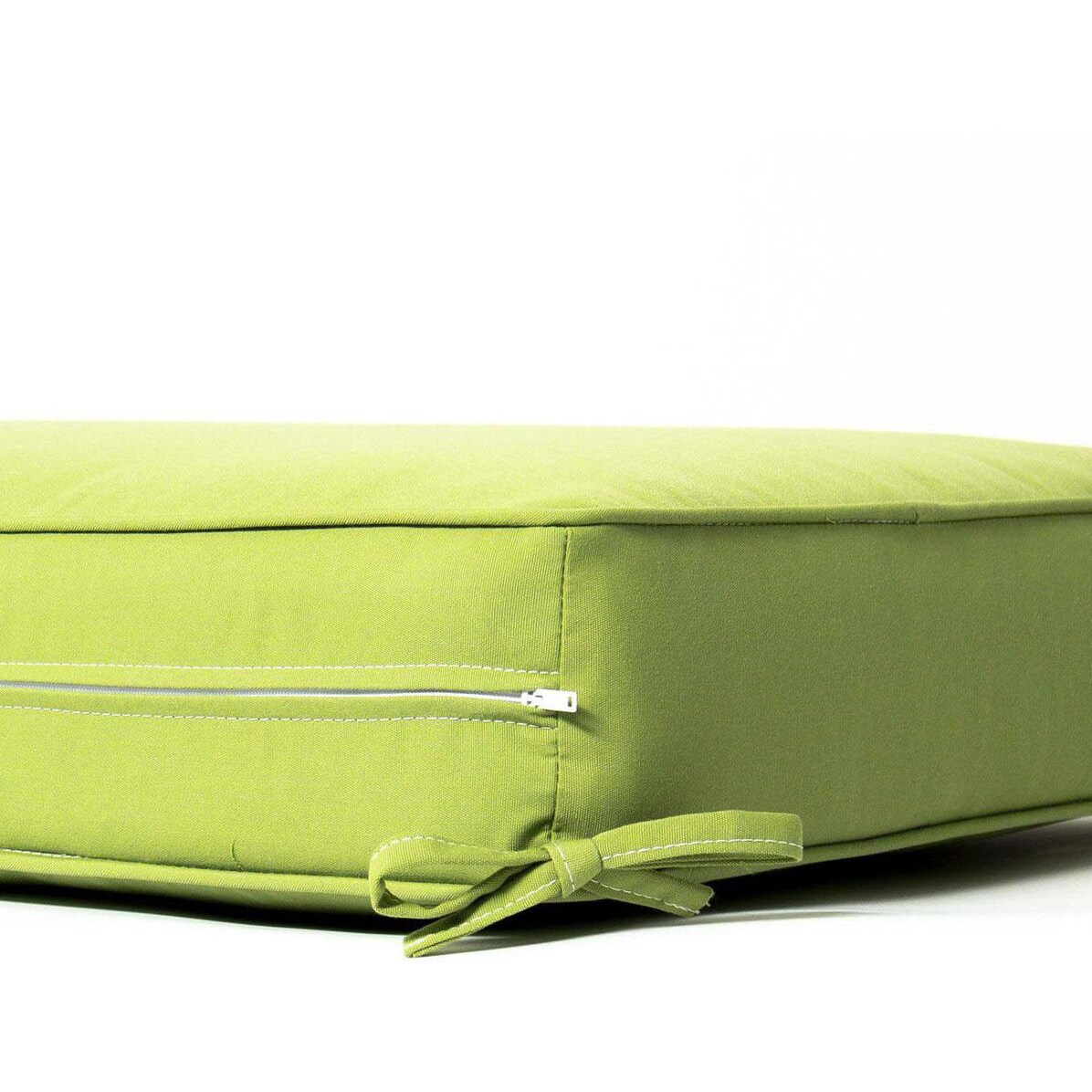 Sunbrella Canvas Ginkgo Medium Outdoor Replacement Ottoman Cushion W/ Piping By Signature