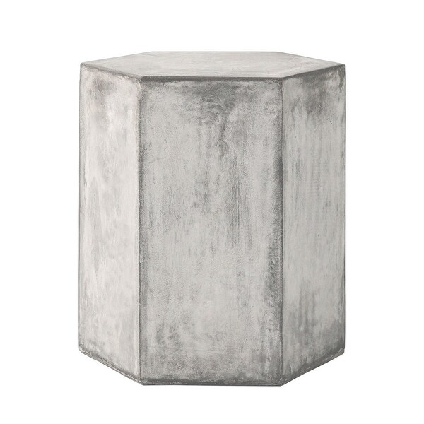 COSIEST MgO Outdoor Hexagonal End Table