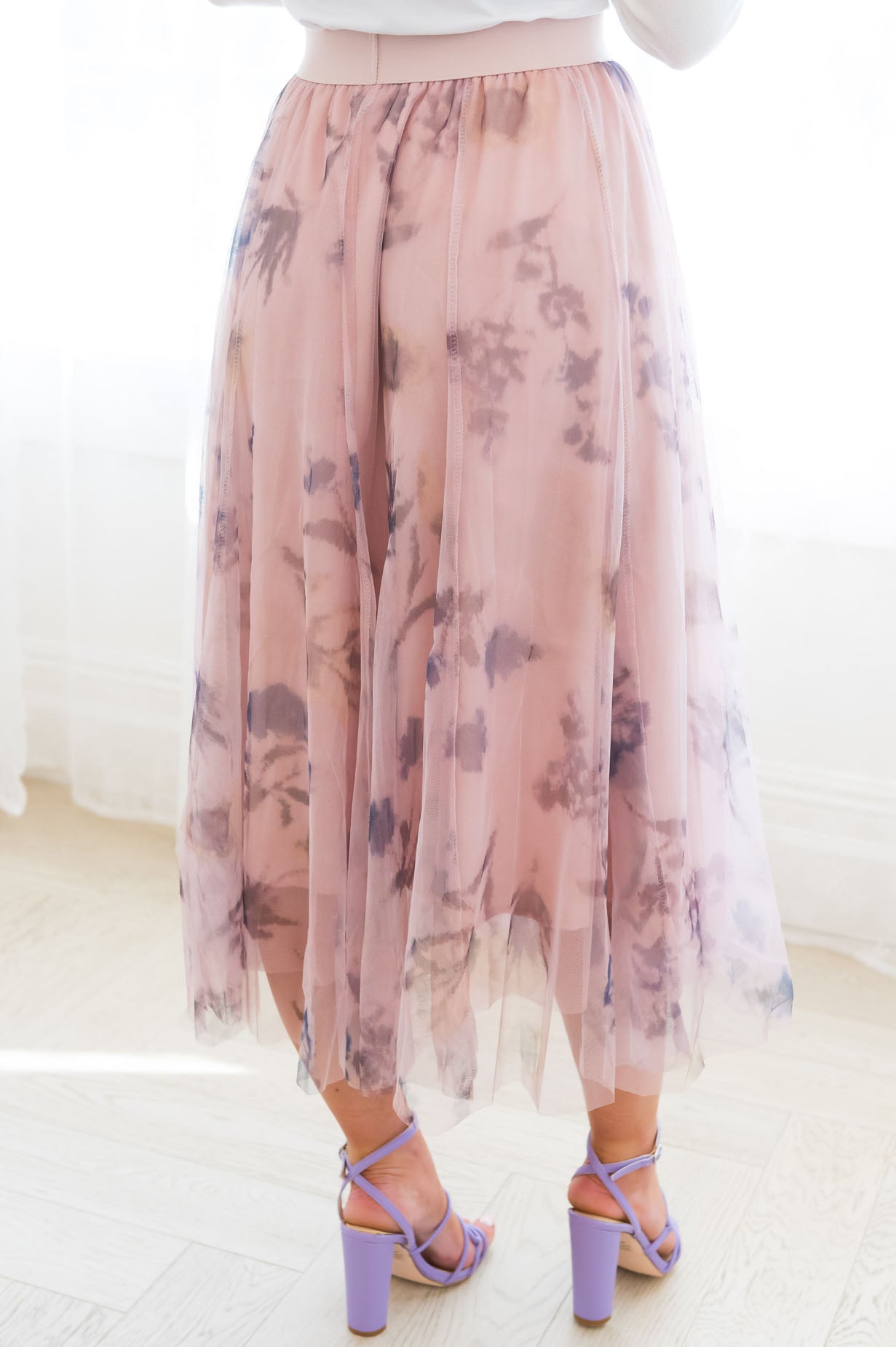 Blooming Buds Modest Tulle Skirt