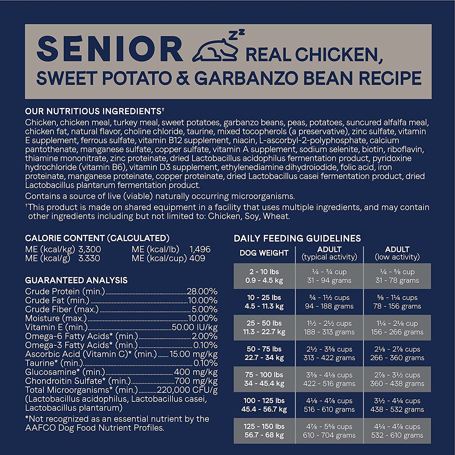 CANIDAE Grain-Free PURE Senior Limited Ingredient Chicken Sweet Potato and Garbanzo Bean Recipe Dry Dog Food 24 Pounds