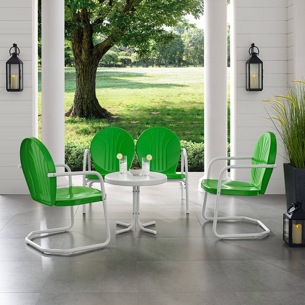 Griffith 4pc Outdoor Conversation Set Kelly Green Crosley