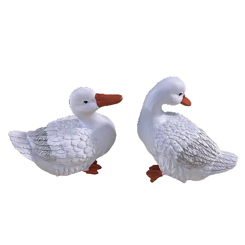 Garden Water Pool Landscape Decor Supplies Resin Craft 3pcs/set Small Duck Animals Shaped Ornament