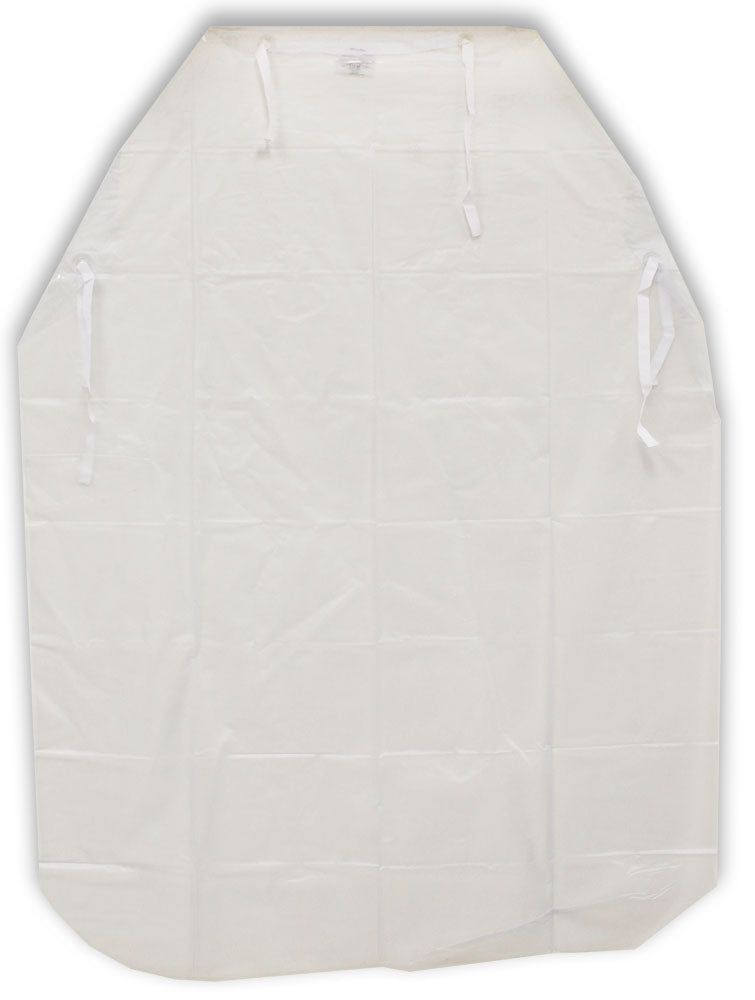 48 Inch Waterproof 10 Mil PVC Clear Lavender Work Apron (ToolUSA: RAIN-99060)