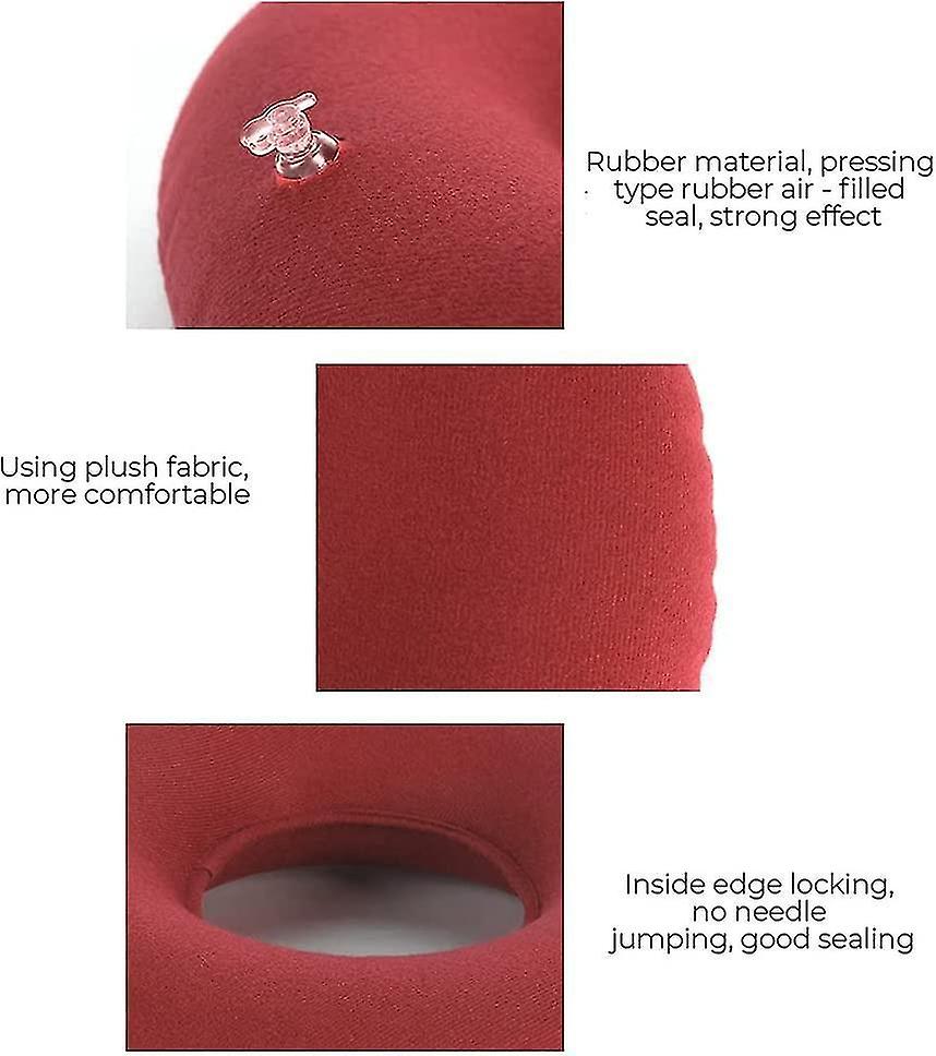 3pcs Donut Cushion Seat Portable Seat Coccyx Tailbone Pillow， Hemorrhoid Pillow Seat Ring， Inflatabl