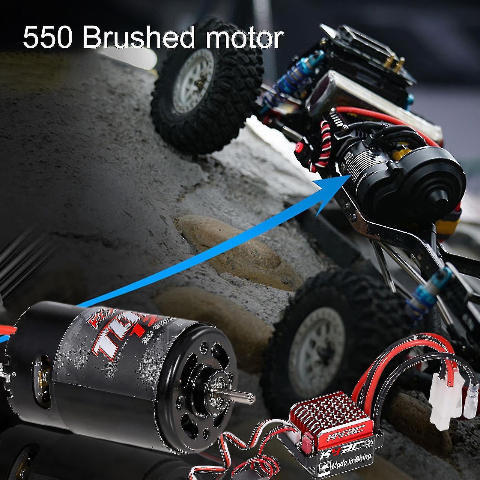 Brushed Motor Smooth Tough Corrosion-resistant Precise Stable Metal Rock Crawler Motor Esc For 550