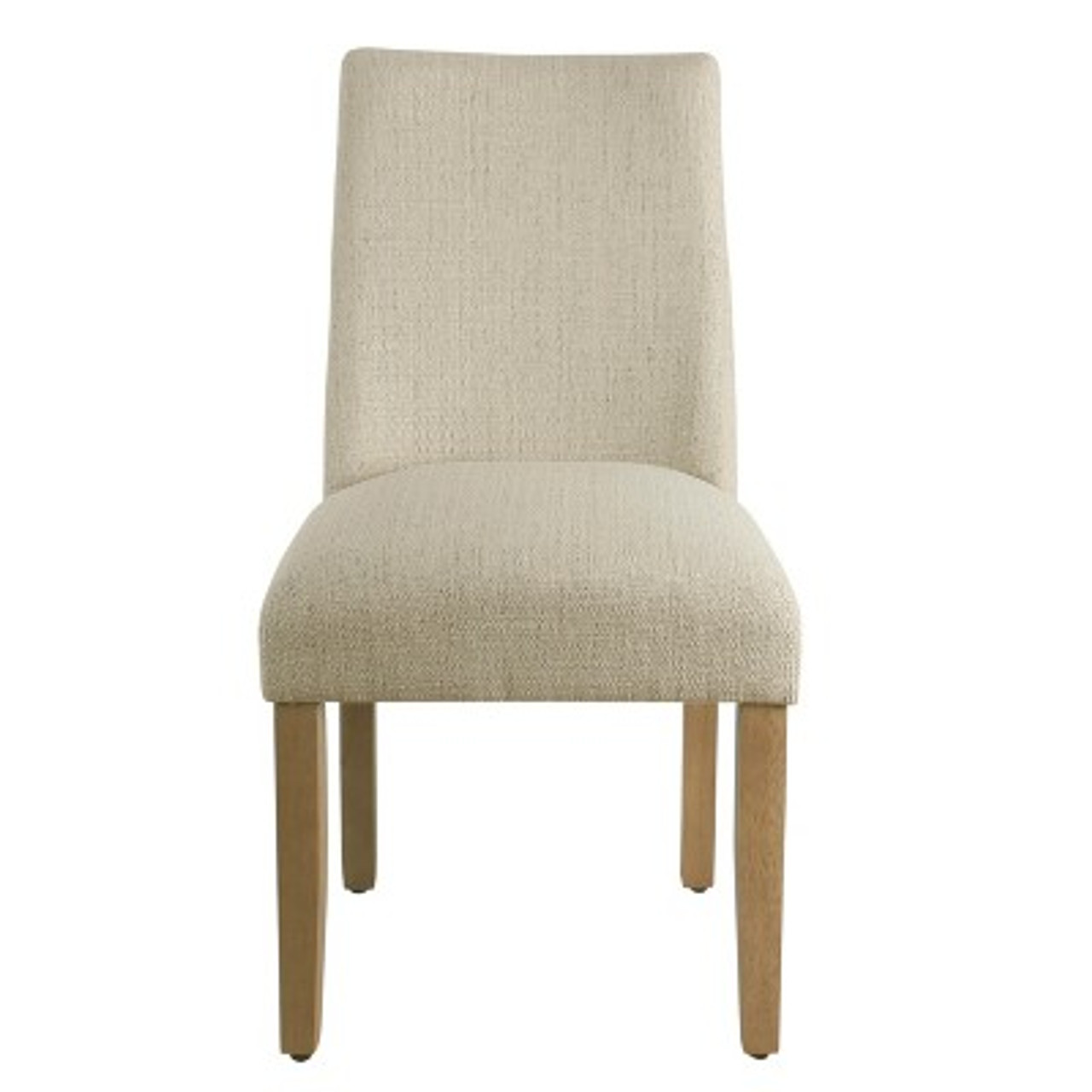 Marin Curved Back Dining Chair Stain Resistant Textured Linen - HomePop