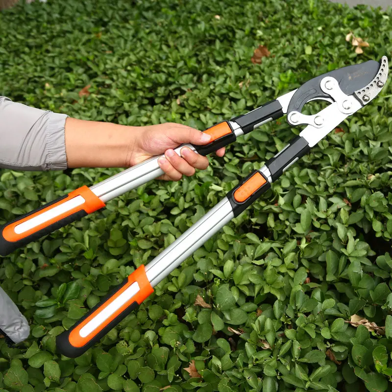 Gardening Telescopic Anvil Lopper Garden Pruner Tree Hedge Pruning Hand Tool