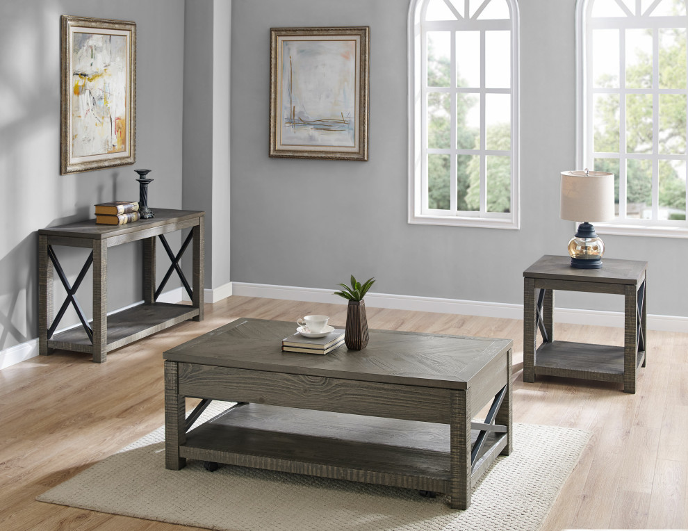 Dexter Sofa Table   Industrial   Console Tables   by HedgeApple  Houzz