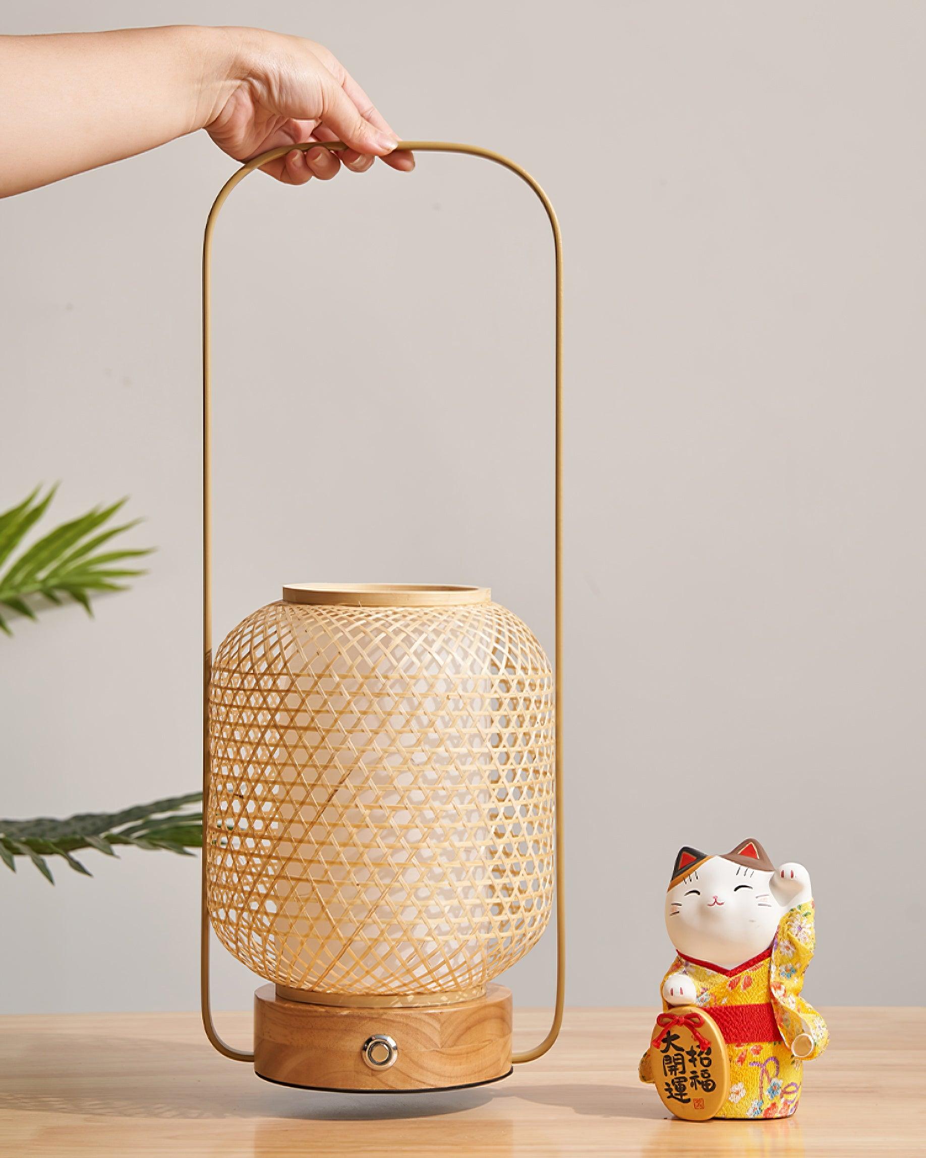 Bamboo Lantern Table Lamp