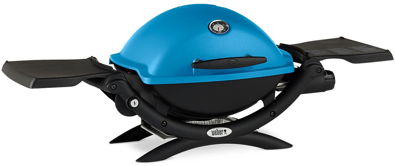 Weber Q 1200 Blue Portable Liquid Propane Gas Grill