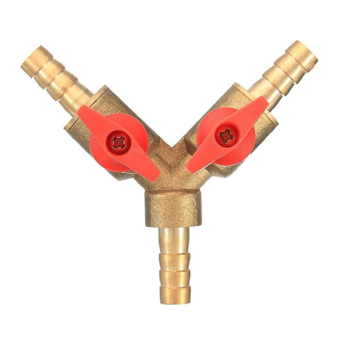 5/16 Inch Brass Y Shape 3 Way Shut Off Ball Valve Fitting