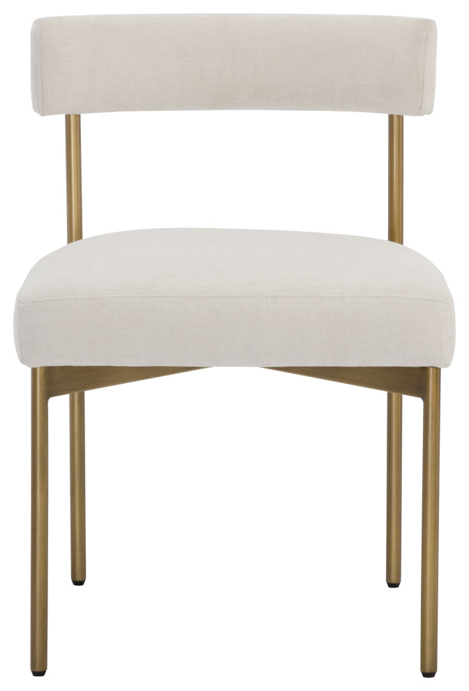 Seneca Dining Chair  Antique Brass  Danny Ivory  Set of 2   Midcentury   Dining Chairs   by Sunpan Modern Home  Houzz