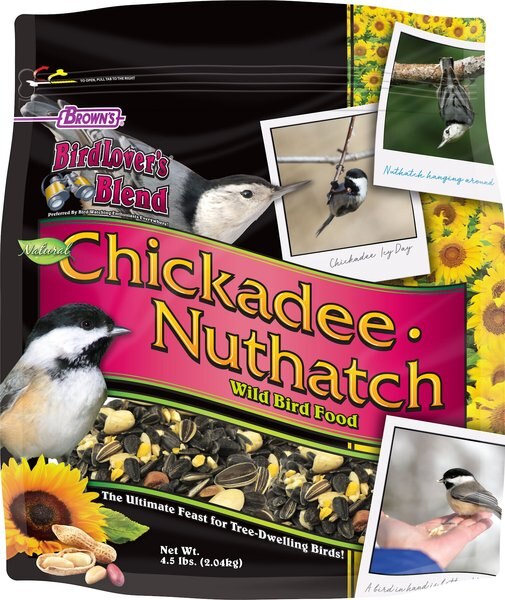 Brown's Bird Lover's Blend Chickadee Nuthatch Wild Bird Food