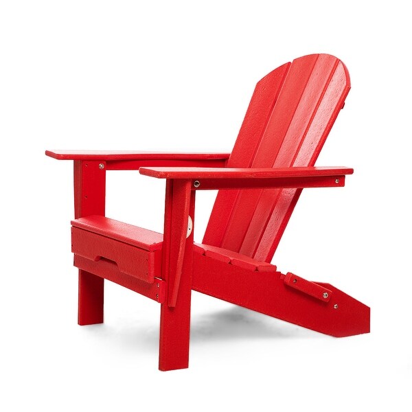 All Weather Folding Adirondack Chair，HDPE Recyclable Plastic