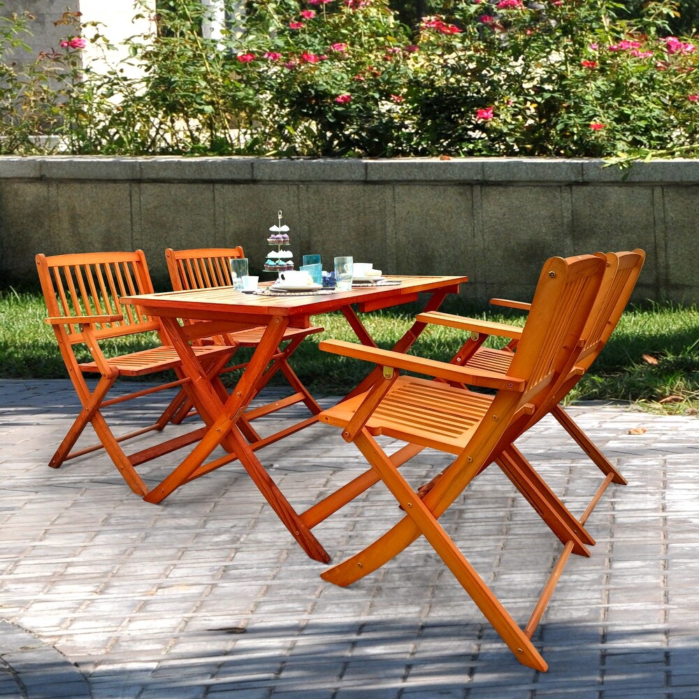 Foldable Patio Dining Set