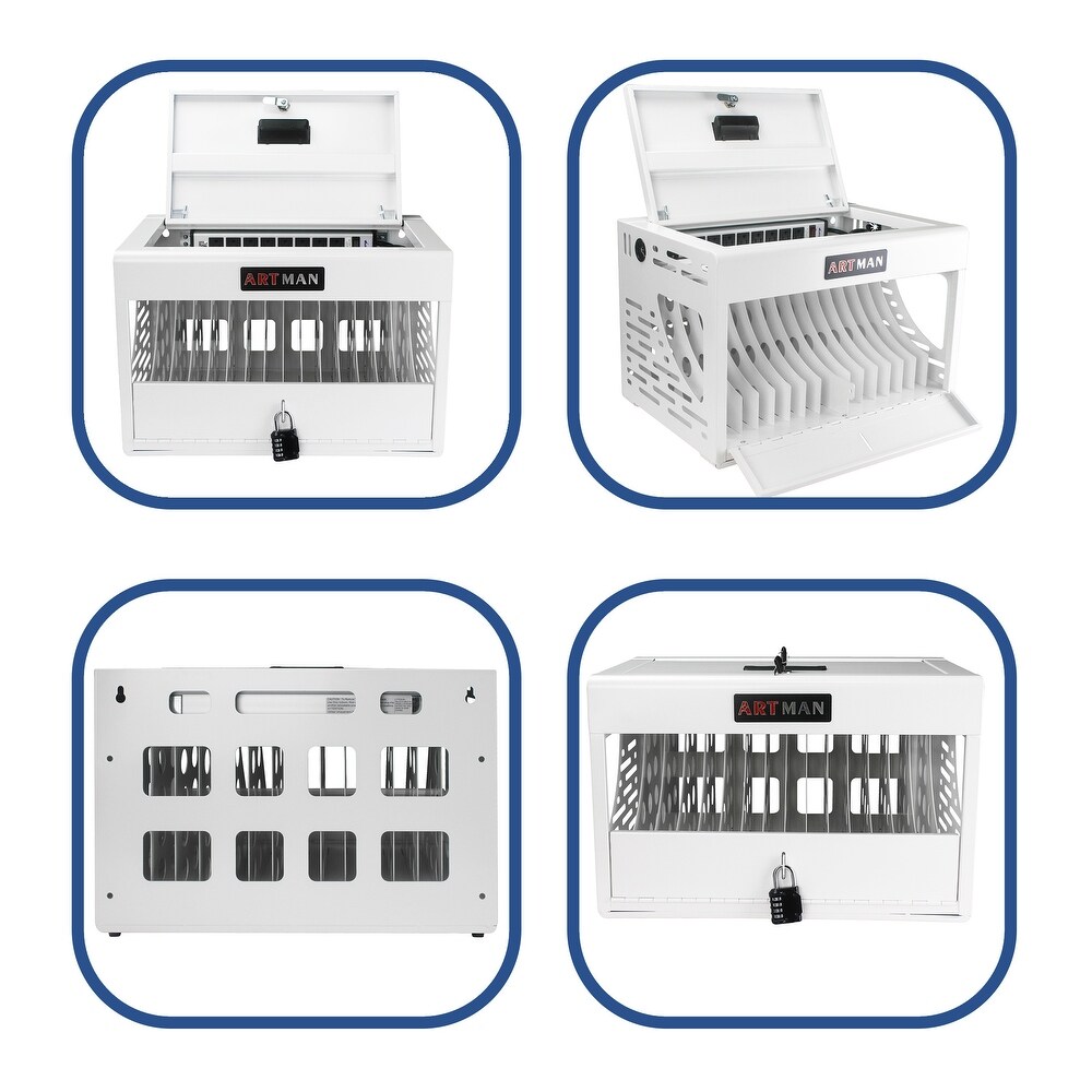 16 Bay Charging Cabinet for Laptop Locking Charging Station