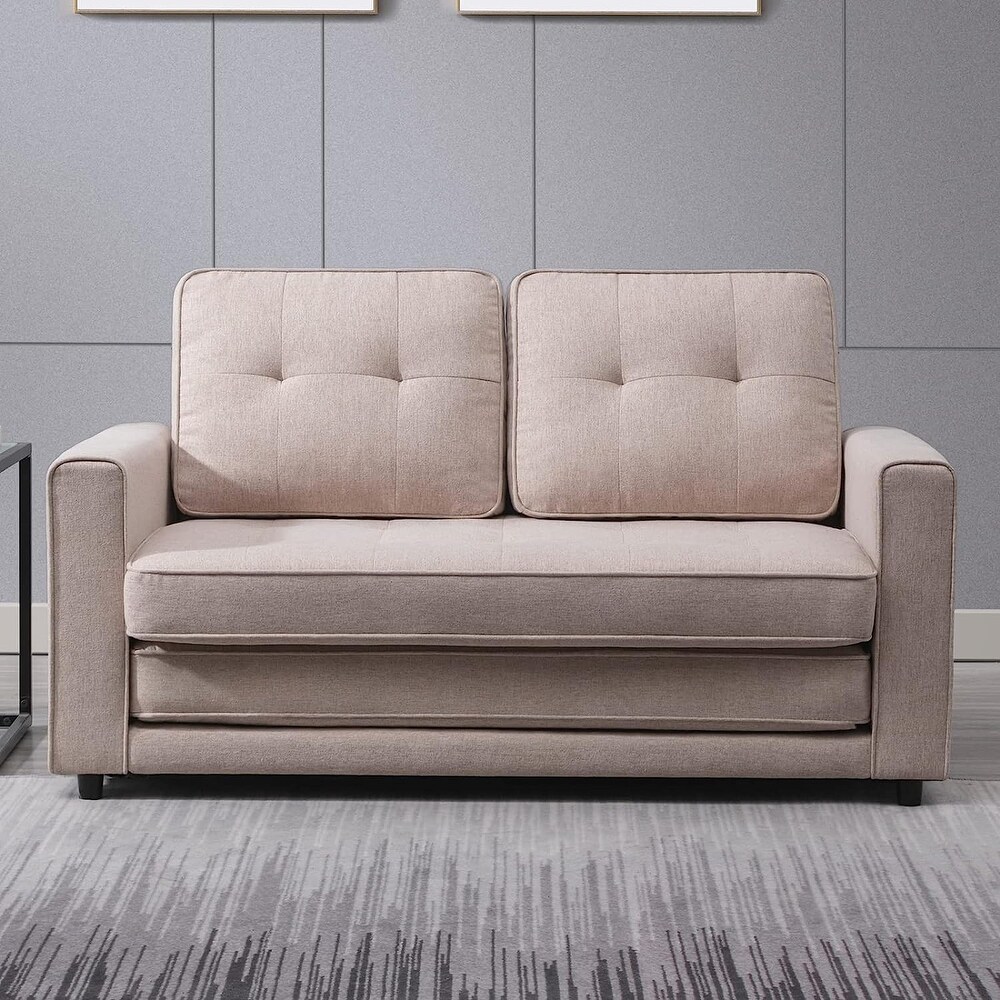 JASIWAY Pull Out Sofa Bed 3 in 1 Loveseat Sleeper Sofa Bed