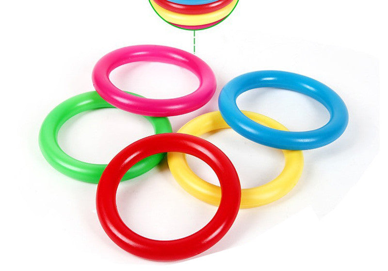 Hoop Ring Toss Ring Toss Quoits Garden Game Pool Toy Outdoor Fun Set New Kids Education Toys