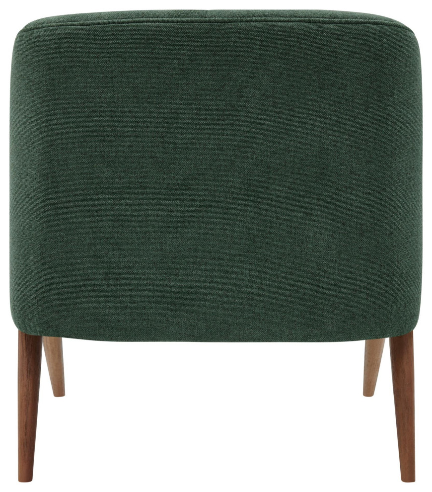 Verona Fabric Accent Chair Brown Legs  Havana Green   Midcentury   Armchairs And Accent Chairs   by Virgil Stanis Design  Houzz