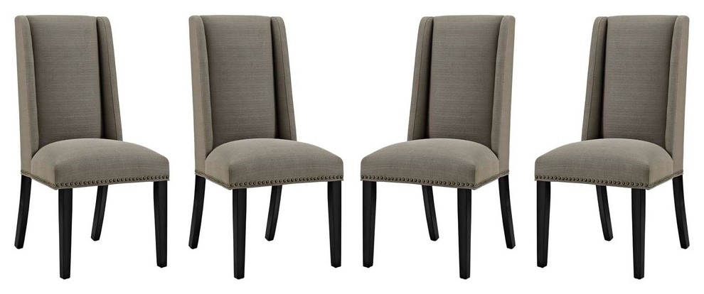 Baron Dining Chair Fabric Set of 4  Granite   Transitional   Dining Chairs   by PATIOS ON FLEEK  Houzz