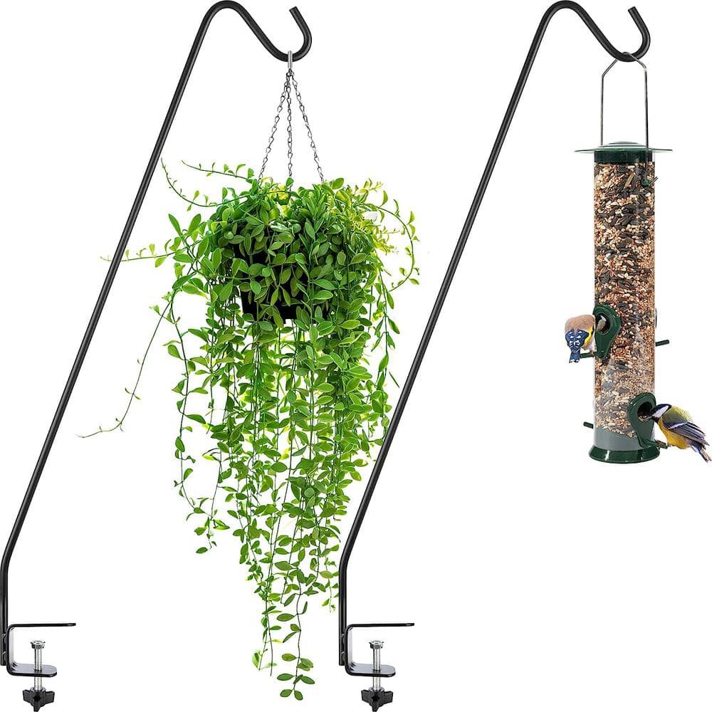 Cubilan Heavy-Duty Deck Hook 30 in. Bird Feeder Pole with 2 in. Non-Slip Clamp Deck Hook (2-Pack) Metal B072F2CSSB