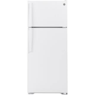 GE 17.5 cu. ft. Top Freezer Refrigerator in White GTS18HGNRWW