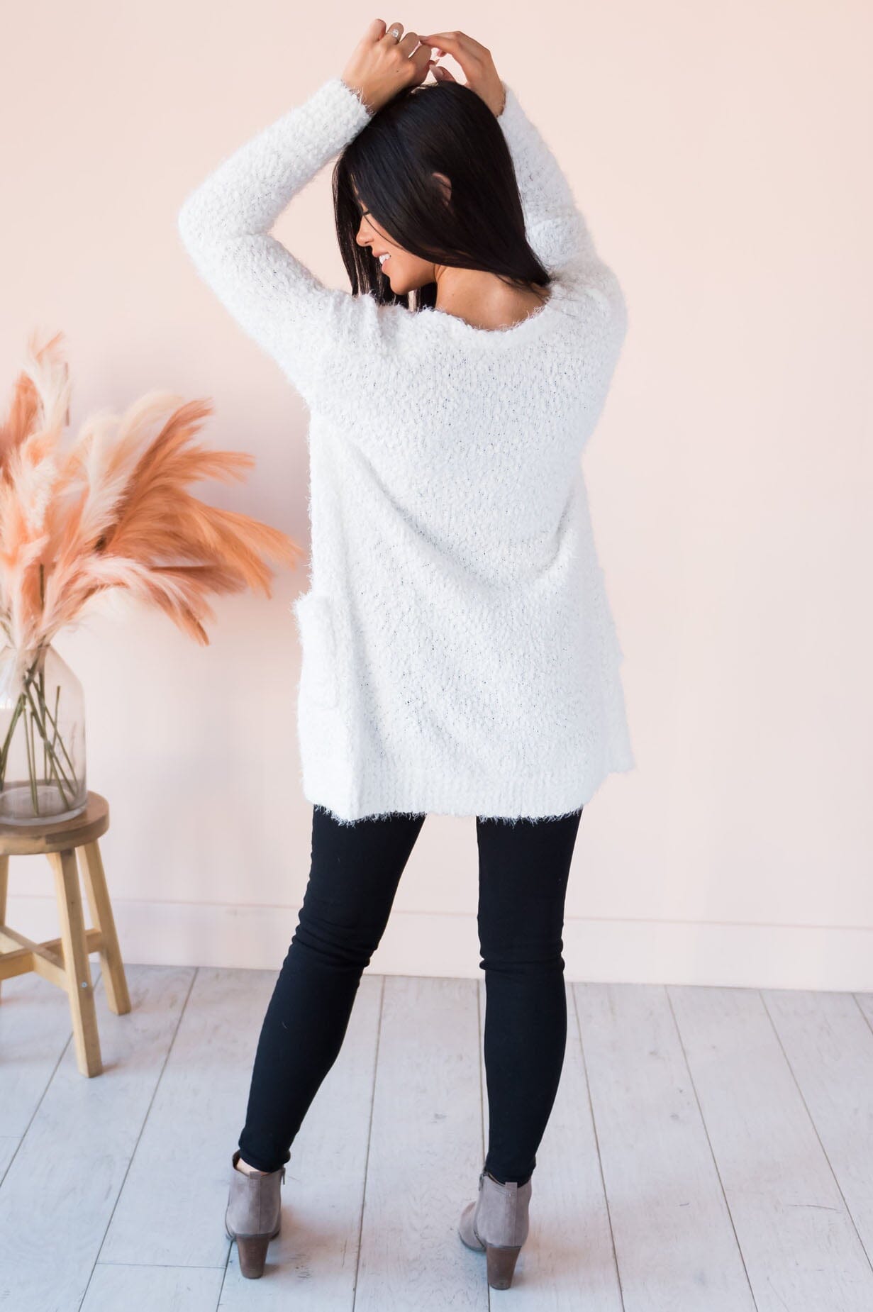 Soft & Cuddly Modest Sweater Cardigan