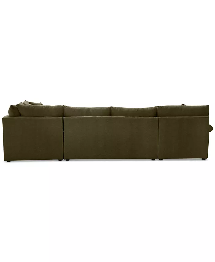 Furniture Wrenley 138 4-Pc. Fabric Modular Chaise Sectional Sofa