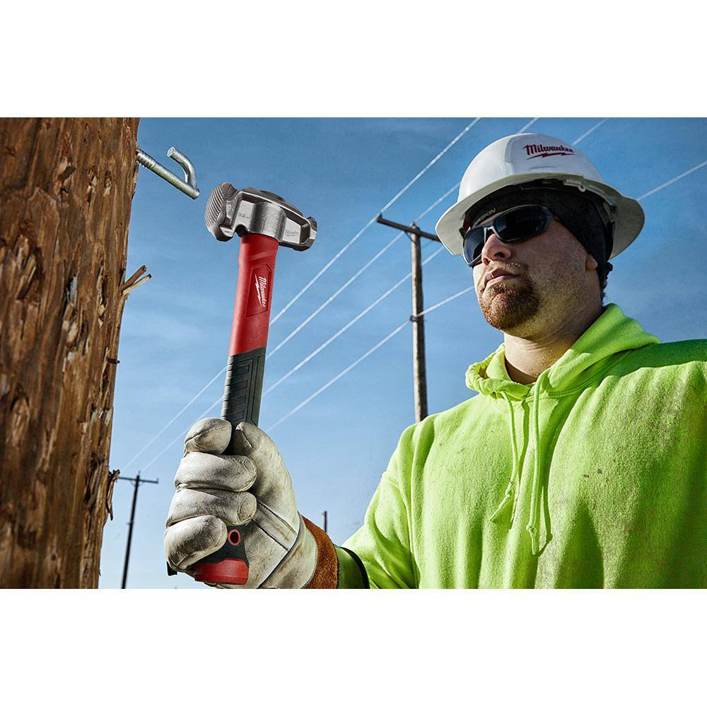 MW 36 oz. 4-in-1 Lineman's Hammer with Lineman's Hawkbill Knife with STICKWORK 3-in-1 Ring 48-22-9040-48-22-1924