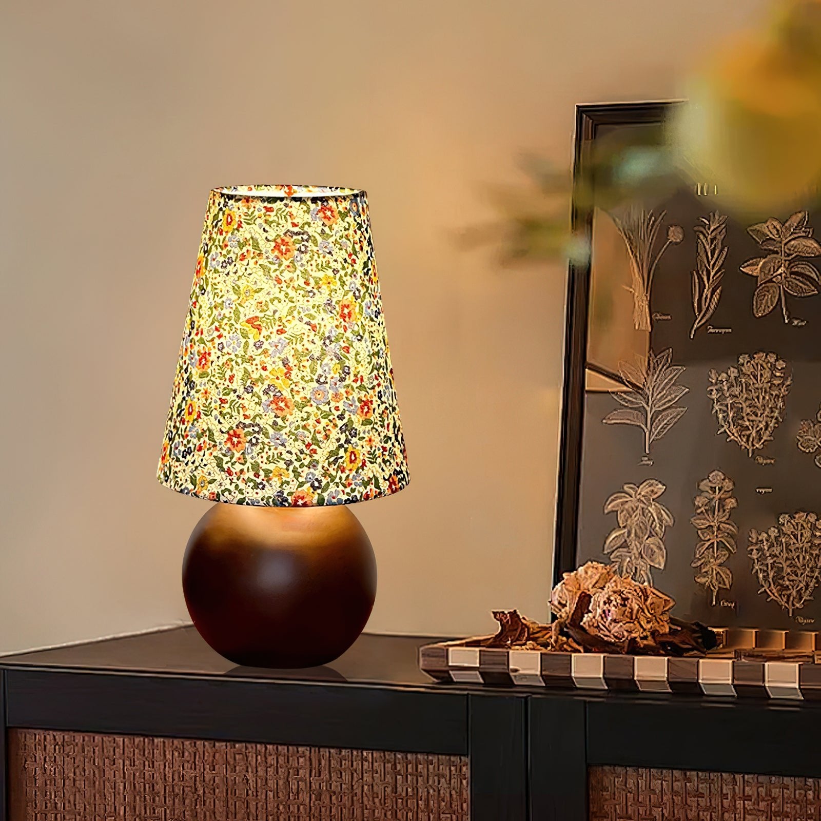 Elara Floral Glow Table Lamp