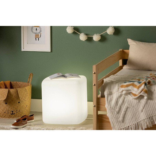 Sweedi Lighted Kids x27 Nightstand White South Shore