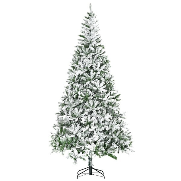 9FT Unlit Snow Flocked Christmas Tree