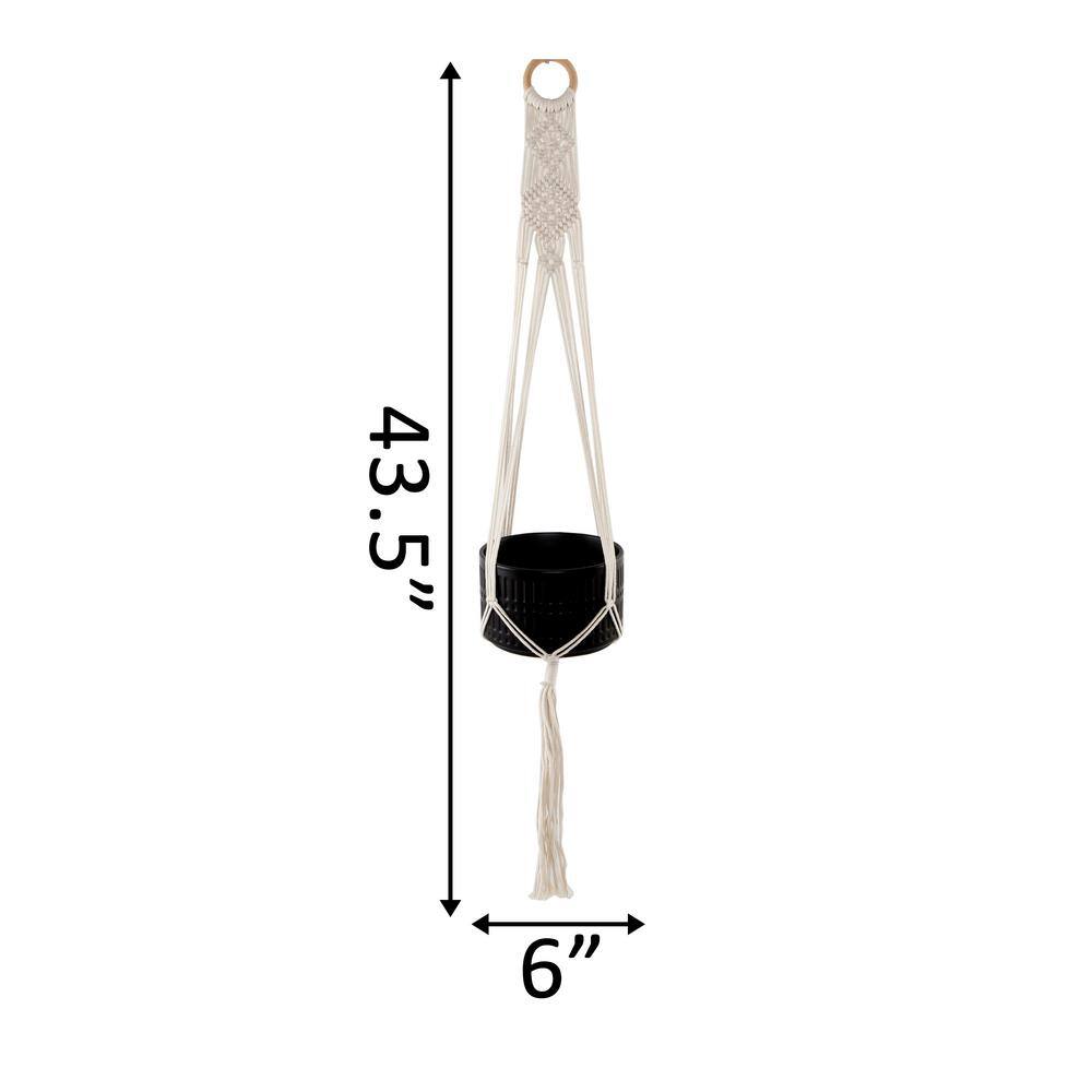 Flora Bunda 43 in. Cotton Hanging Macrame Plant Hanger NT12