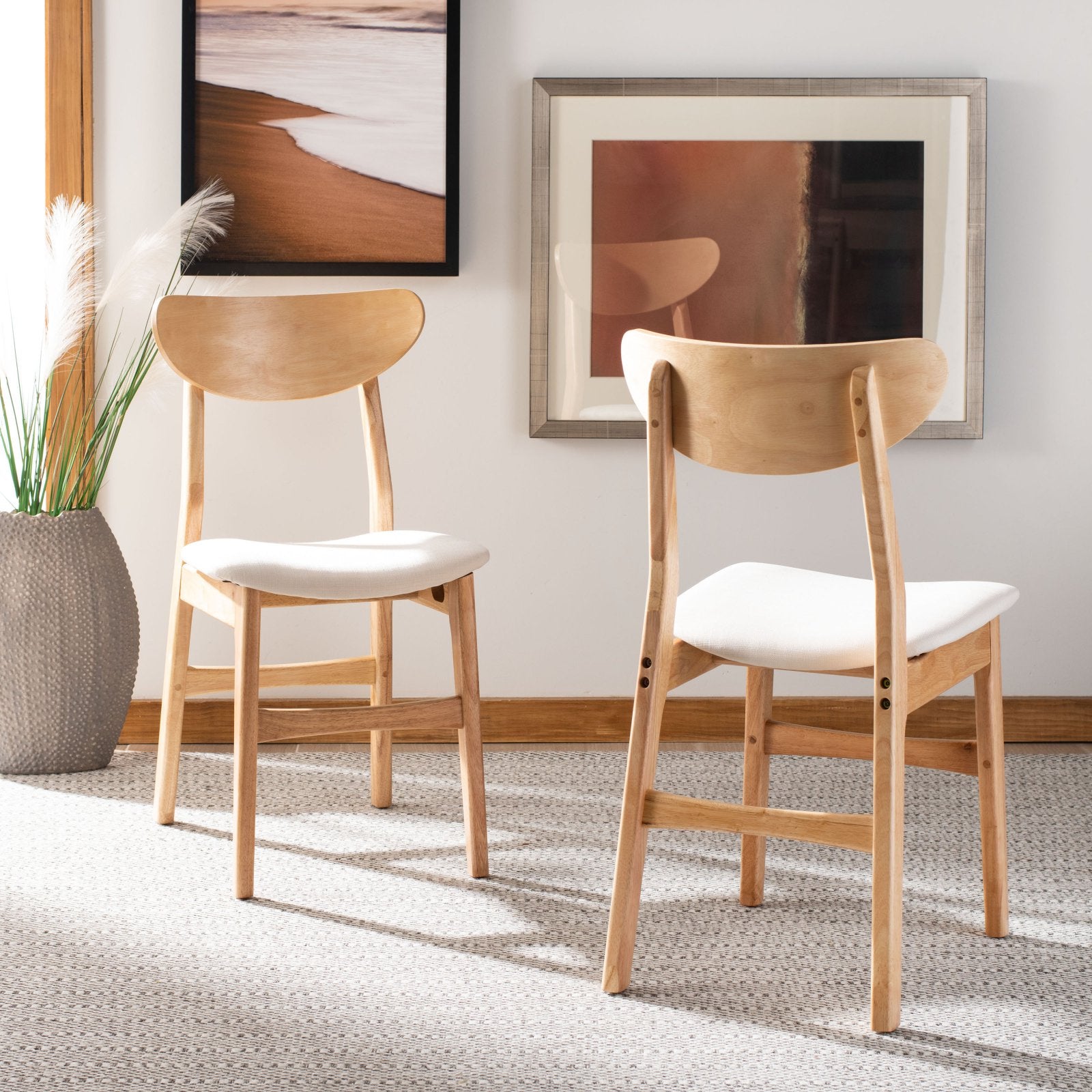 Safavieh Lucca Retro Farmhouse Dining Chair， Set of 2