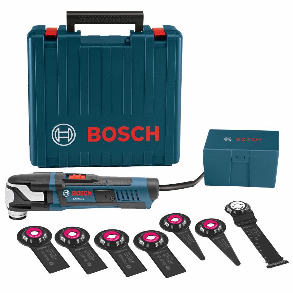 Bosch 8 pc. StarlockMax Oscillating Multi-Tool Kit GOP55-36C1 from Bosch