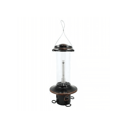 Stokes Classic Mini Squirrel X5 Feeder- Black Finish- Bronze Detailing