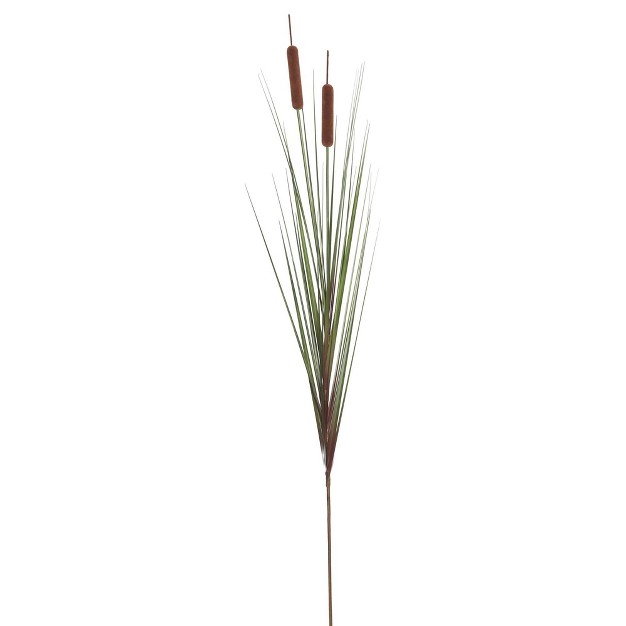 Artificial Grass With 6 Cattails Potted 36 quot Brown Vickerman