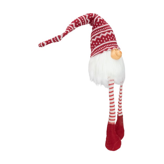 Red And White Smiling Gnome Christmas Decoration