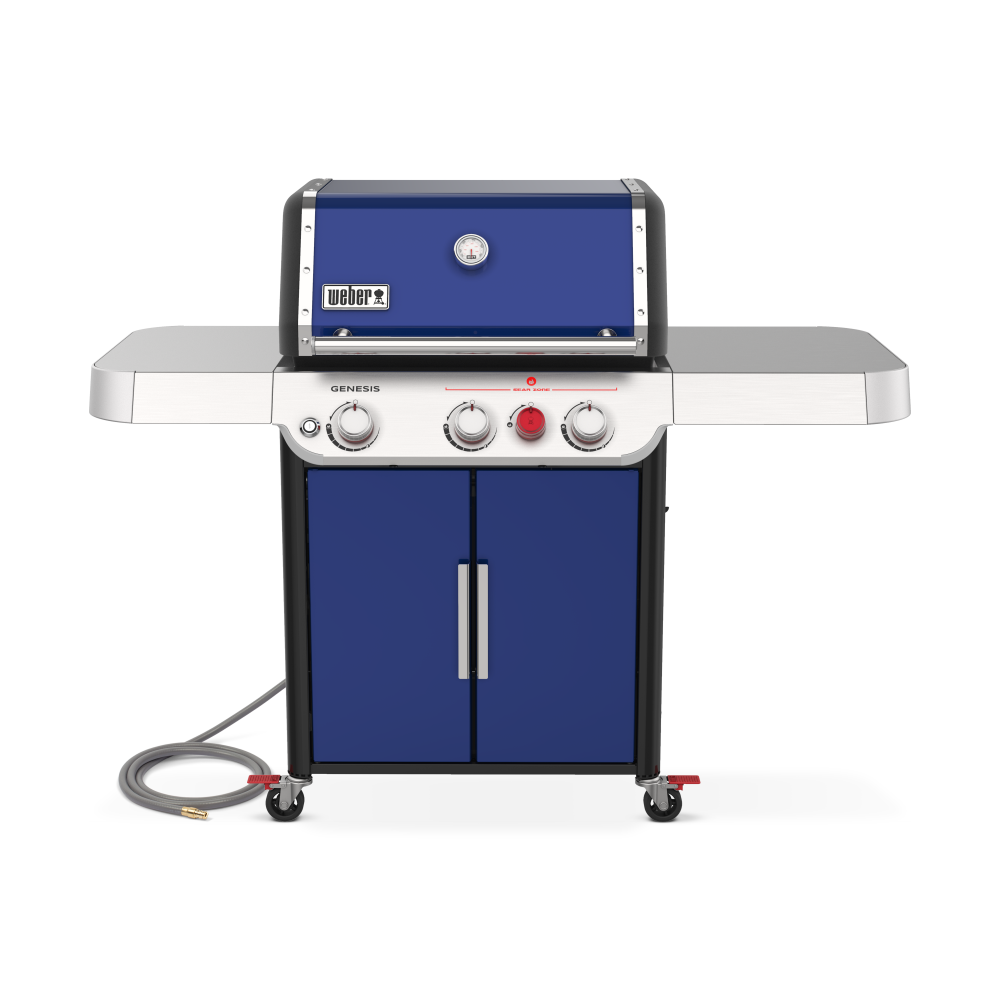 Weber Genesis SP-E-325S Grill Natural Gas 3 Burner Deep Ocean Blue ;