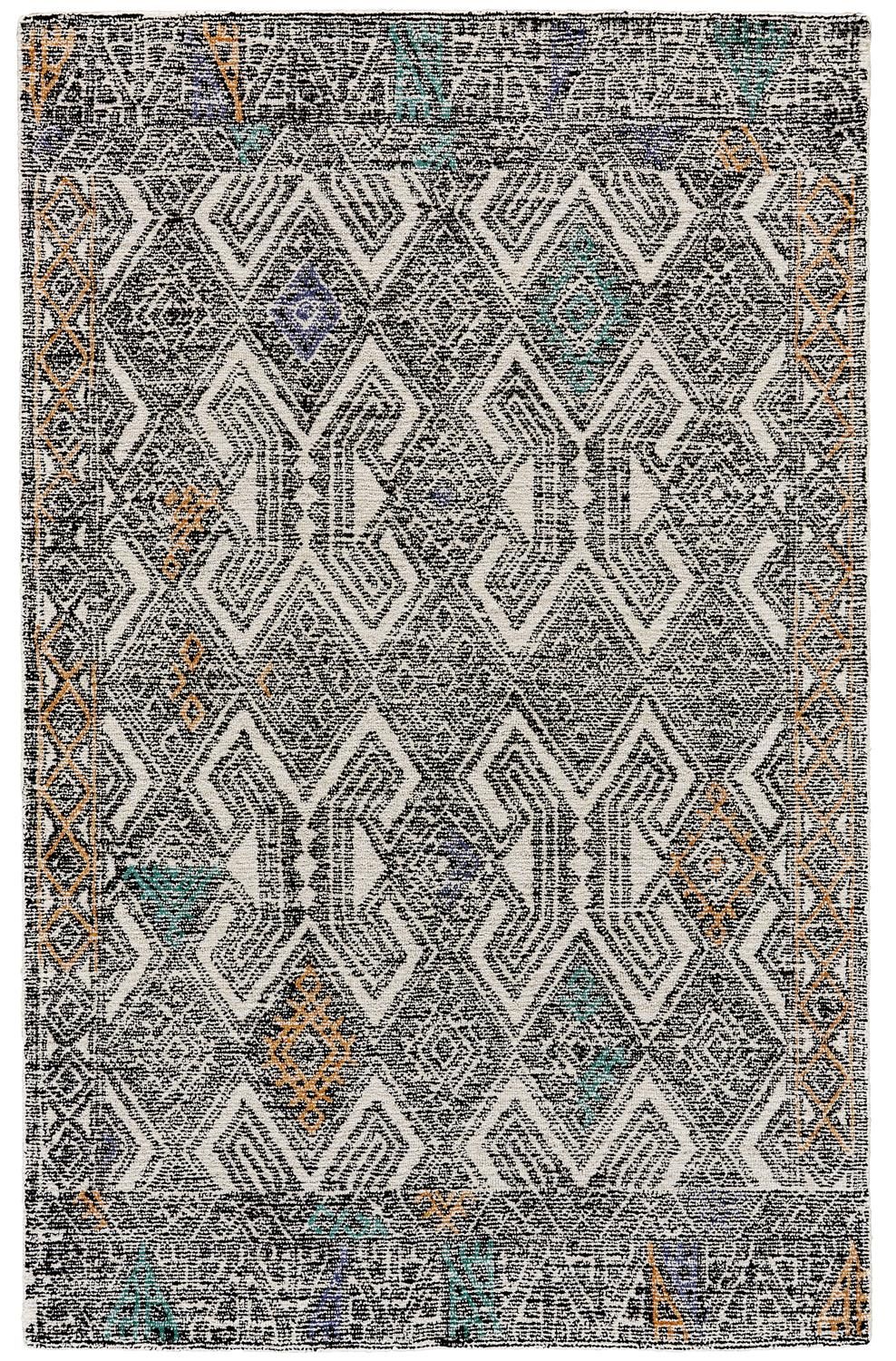 Binada Hand Tufted Black and Ivory Rug by BD Fine