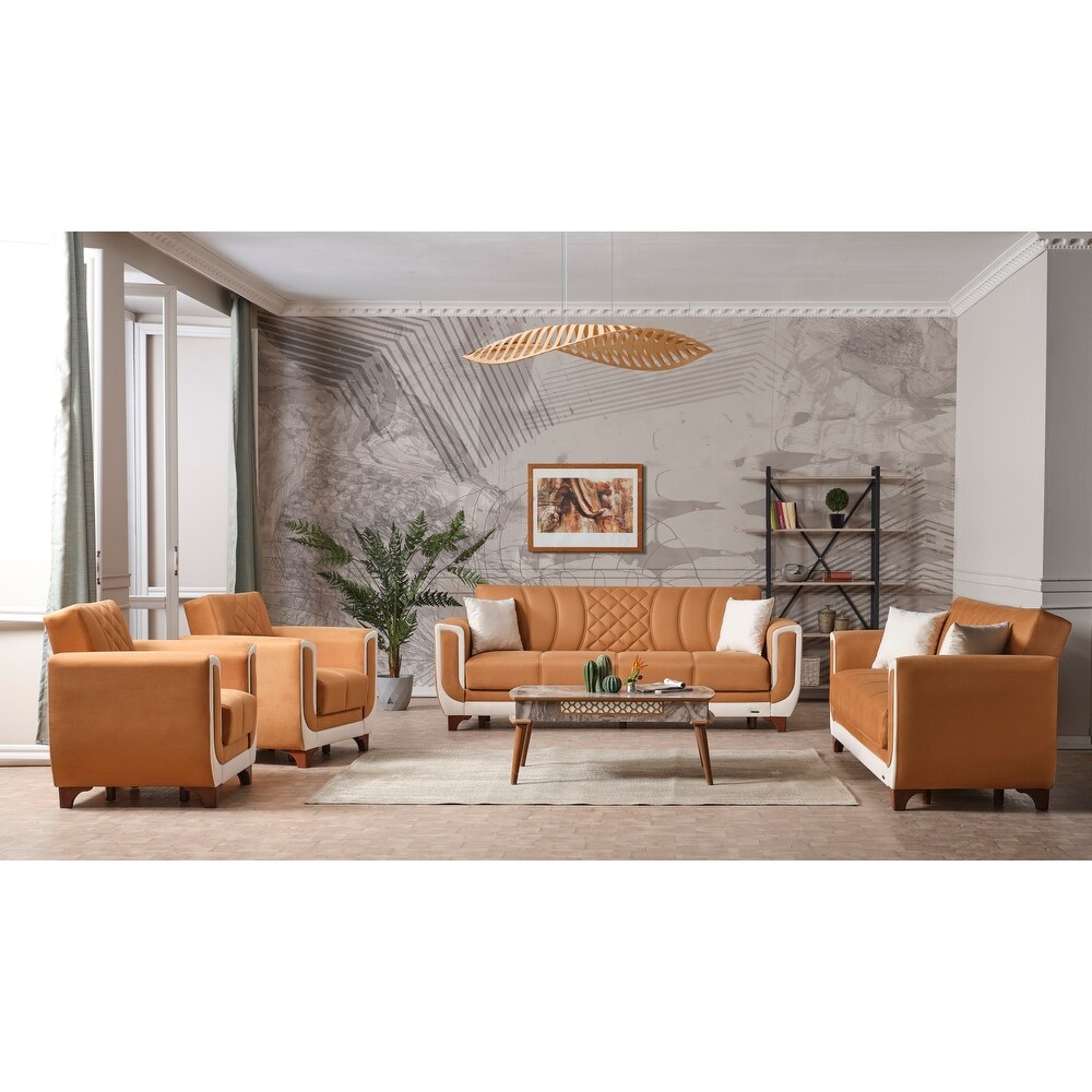 Sato 4 Piece Living room Set 2 Sofas and 2 Chair